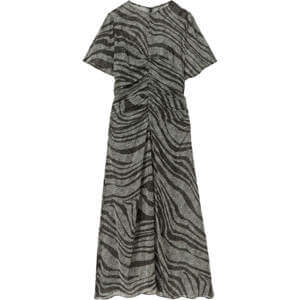 REISS TABITHA Animal Printed Midi Dress